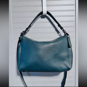 Coach Green Pebbled Leather Shay Crossbody Bag NWOT MSRP: $398.00